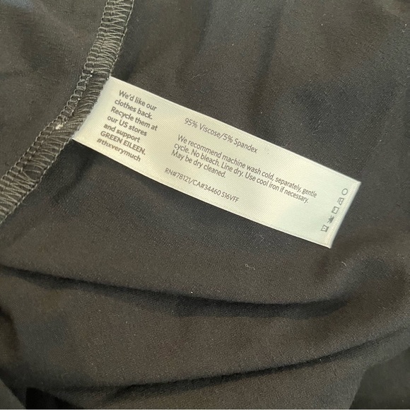 NWT Eileen Fisher XL Black Sleeveless Long Open Vest Viscose S6VFF-V0714 $198 - Picture 5 of 5